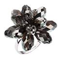 Stříbrný prsten s krystaly Crystals from Swarovski® Silver Night