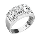 Stříbrný prsten s krystaly Swarovski krystal, vel: 58