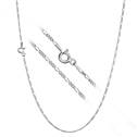 Stříbrný řetízek figaro, š. 1 mm