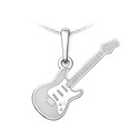 Stříbrný řívěsek elektrická kytara