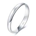 Stříbrný snubní prsten šíře 3 mm