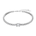 Stříbrný tenisový náramek CHLOE moissanite