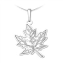 Stříbrý přívěsek javorový list