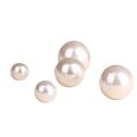 Syntetická perla - 6 mm - bílá barva