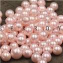 Syntetická perla - 6 mm - růžová barva