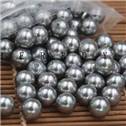 Syntetická perla - 6 mm - světle šedá barva