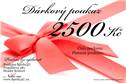 Tištěný dárkový poukaz 2500,- Kč