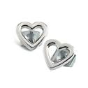 Titané náušnice srdíčka 05029-01