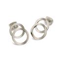 Titanové náušnice dvojité kroužky 05026-01