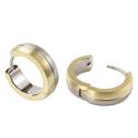 Titanové náušnice kroužky zlacené 0539-02