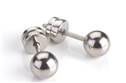 Titanové náušnice kuličky 5mm 0504-01