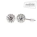 Titanové náušnice s krystaly Swarovski®, Crystal