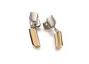Titanové náušnice zlacené 05010-02