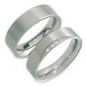 Titanové snubní prsten s diamanty - pár