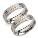 Titanové snubní prsteny BOCCIA® 0101-02 - pár