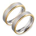 Titanové snubní prsteny BOCCIA® 0134-0548 - pár