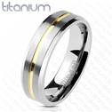TT1043 Pánský snubní prsten titan