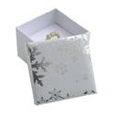 Vánoční dárková krabička na prsten - bílá