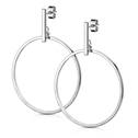 Visací ocelové náušnice kruhy