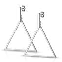 Visací ocelové náušnice trojúhelníky