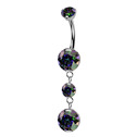 Visací piercing do pupíku - TITAN