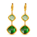 Visací zlacené náušnice z chirurgické oceli