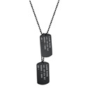 Vojenské známky - dog tag + kuličkový řetízek