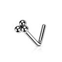 Zahnutý piercing do nosu