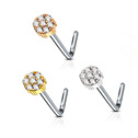 Zahnutý piercing do nosu