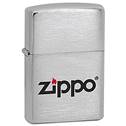 ZIPPO Logo LC - benzínový zapalovač broušený
