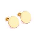 Zlacené ocelové náušnice kolečka
