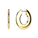 Zlacené titanové náušnice - kruhy 19 mm