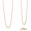 Zlacený ocelový řetízek, Rose gold, tl. 1,5 mm