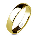 Zlacený prsten chirurgická ocel, šíře 4 mm, vel. 69