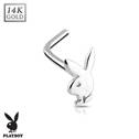 Zlatý piercing do nosu - Playboy, Au 585/1000